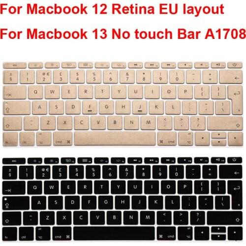 For Macbook Retina 12 Keyboard Cover Skin EU Style, Keyboard Guard Shell for Macbook Pro 13 No touch bar A1708 EU No TouchBar