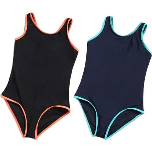 Childrens One-Piece Swimsuit Training Competitive Girls' Swimwear 3-16 Years Old Girls Swimming Traning Swimsuit