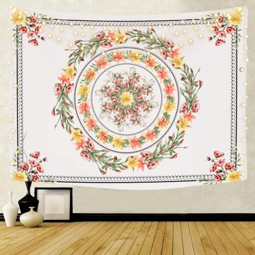 Bohemian Style Tapestry Wall Hanging Home Decor Wall Decor Bedroom Mandala Aesthetic Room Decor Hippie Tapiz Decoration Mural