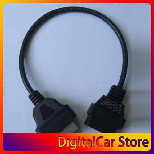 Eaglerich 14Pin to 16PIN OBD1 OBD2 Cable For OBD II Diagnostic Interface ELM327 Scanner Extension Adapter Cor