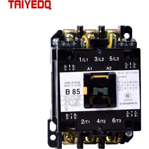 AC contactor CJX8-B37 B45 B65 B85 Control AC motor 35mm Din Rail Silver Contact 50/60Hz Copper coil 110/220/380V