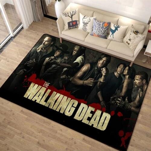 Walking Dead Door Mat Rug Doormat Carpet Floor Bedroom Living Room Outdoor Doormat Non-slip Mat Cartoon Gift Anime