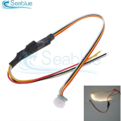 DC 5V-24V 1A Mini LED Lamp Sensor Switch PIR Infrared Motion Sensor Detection Automatic Lighting Switch For Cupboard Wardrobe