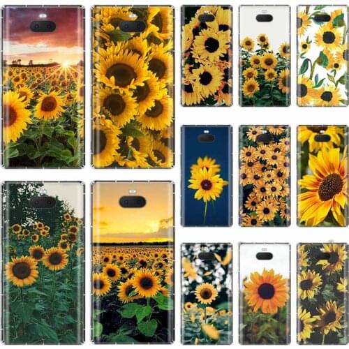 Container Gardens sunflower For Sony Xperia X XA XA1 XA2 XA3 XZ XZ1 XZ2 XZ3 XZ4 L1 L2 L3 Plus Compeact Soft TPU Case