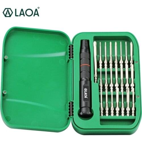 LAOA Screwdriver Set S2 Alloy Steel 22 in 1 Multi-purpose Finishing Screwdrivers Phillips/Slotted/Torx Screwdriver Set Tool