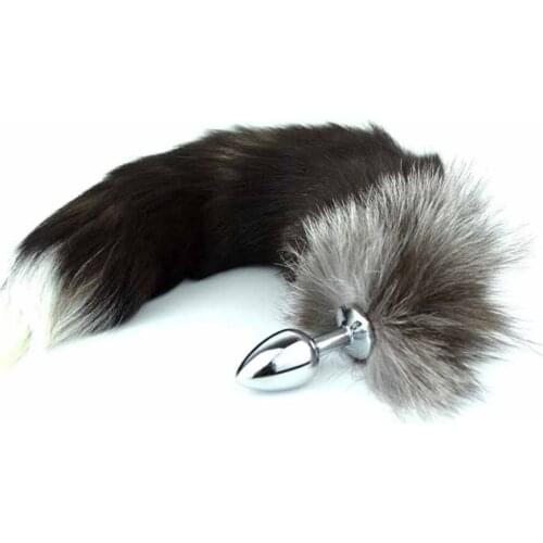 New Metal Anal Toys Fox Tail Anal Plug Erotic Toys Butt Plug Sex Toys for Woman And Men Sexy Butt Plug Adult Sex Toy Gay ST336
