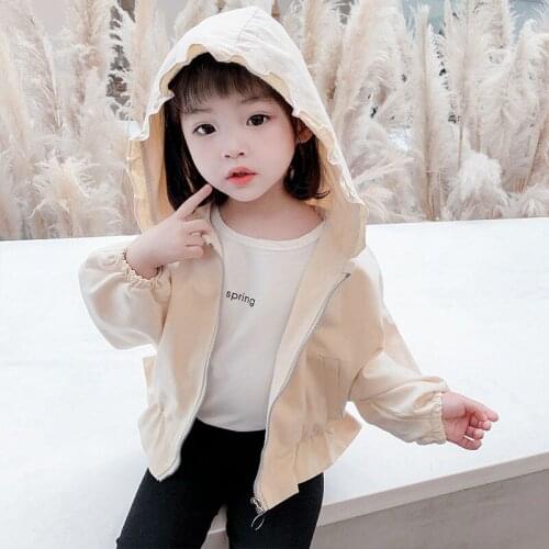 Childrens coat girls' autumn dress new boys' Hooded Coat childrens clothes Korean baby toddler girl jacket