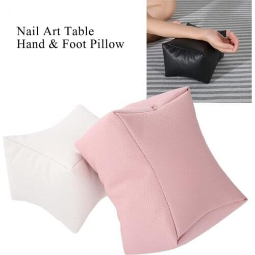 Professional Nail Table Hand Pillow Pink / White / Gray / Black Pu Leather Armrest Cushion Salon Nail Tool Palm Nail Care Pillow