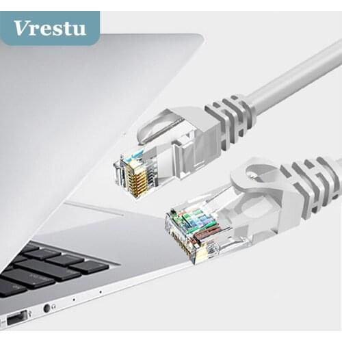 Gold-Plated Ethernet Cable Cat6 Lan 20m UTP Cat 6 RJ 45 Splitter Networking Cable RJ45 Twisted Pair Patch Cord for Laptop Router