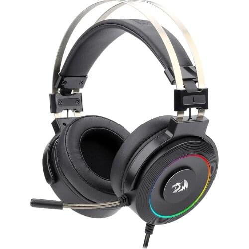 REDRAGON Lamia H320-1 USB 7.1 Wired Gaming Headset RGB Backlit Headphone for PC PS4 PS4 PRO Xbox One xbox One S ,Black