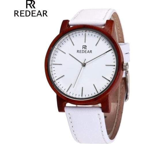 REDEAR Top Sale Wood Women Watch Ladies Wooden Quartz Wristwatch With Silicone Women Luxury Watches