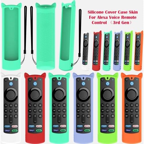 Silicone TV Remote for Fire TV Stick 4K 3nd Control Cover Protective Casewith Alexa Voice RemoteGen Controller Compatible