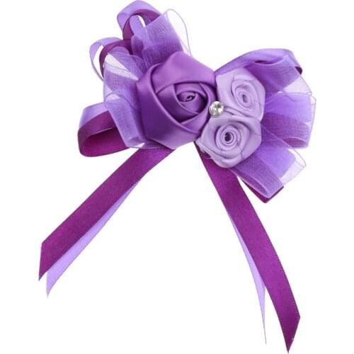 Wedding Corsage Flower Shape Crystal Rhinestone Corsage Bridal Brooch Bridesmaid