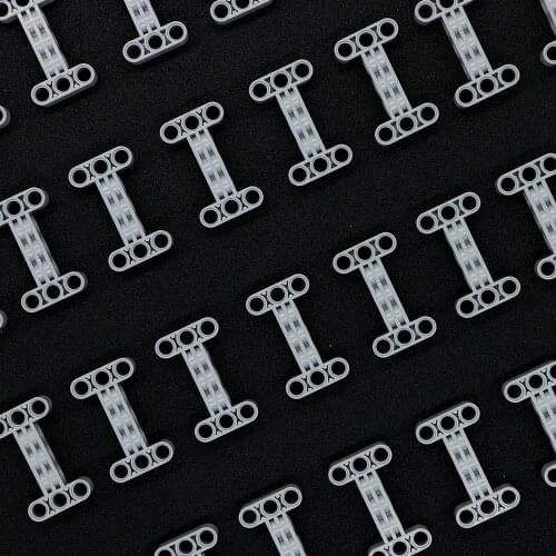 Technical Parts Arm Perpendicular H-Shape Thick Liftarm Beam Verbinder Toys for kids model Bricks Accessory Bulk Building Blocks