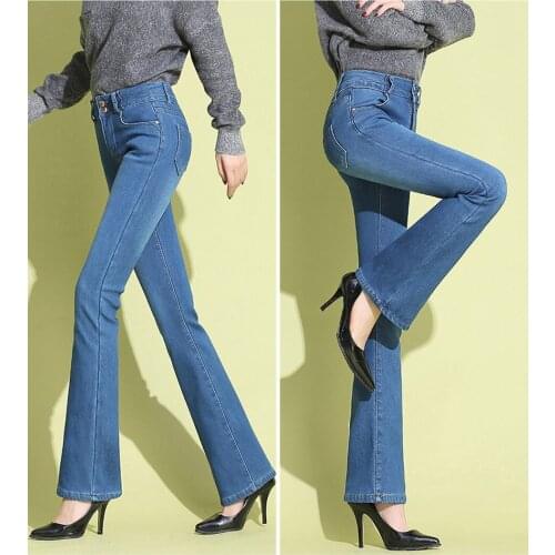 Korean Vintage Velvet Thick Flare Ladies Wide Leg Jeans Femme Plus Size 2021 Autumn Winter Black High Waist Jeans Women