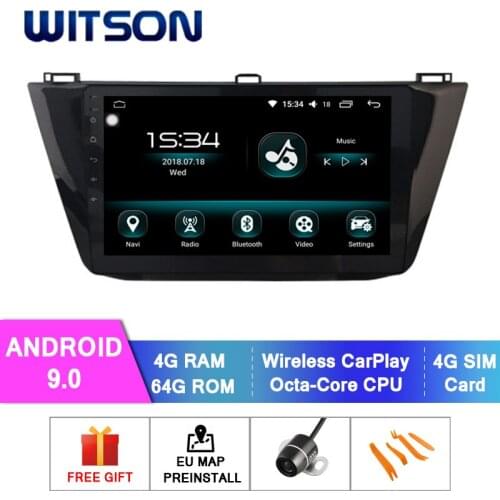 WITSON 10.2'' IPS SCREEN Android 10.0 Octa-Core 4GB RAM+64GB Flash CAR RADIO FOR VOLKSWAGEN TIGUAN 2017+1024x600 HD+DVR/WIFI