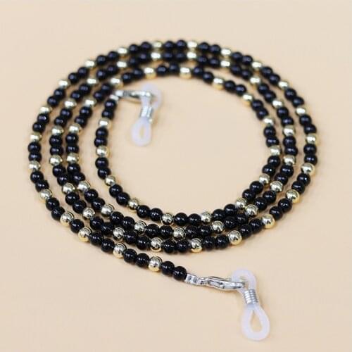 ZV Pearl Beaded Eyeglass Chain Strap Women Jewelry Gift Face Cover Strap Necklaces Sunglasses Lanyard For Mask Holder Strap Rope