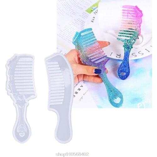 3D Transparent Epoxy Resin DIY Mold for DIY Comb Casting Silicone Mold Art Craft Making Handmade Comb Gift O09 20 Dropshipping