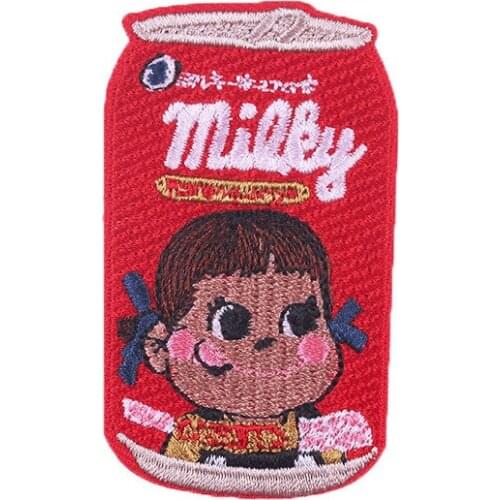 50pcs/Lot Drink Embroidery Patches Letters Clothing Decoration Accessories Diy Iron Heat Transfer Applique Iron on Patches