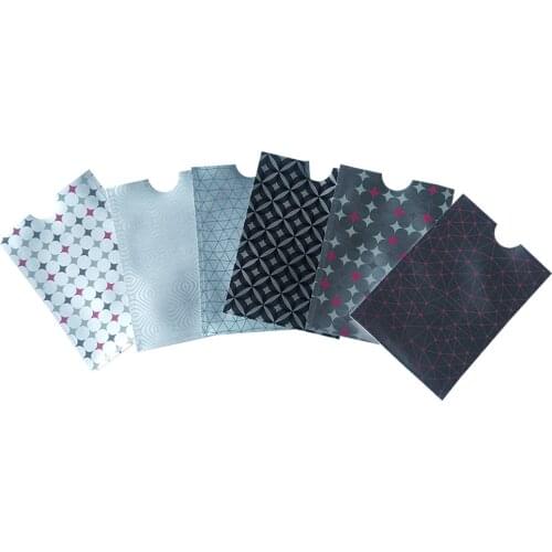 6PCS/lot Blocking Wallet Anti RFID Scan Aluminum Case Security Pouch Holder Sleeves for Credit Card Passport