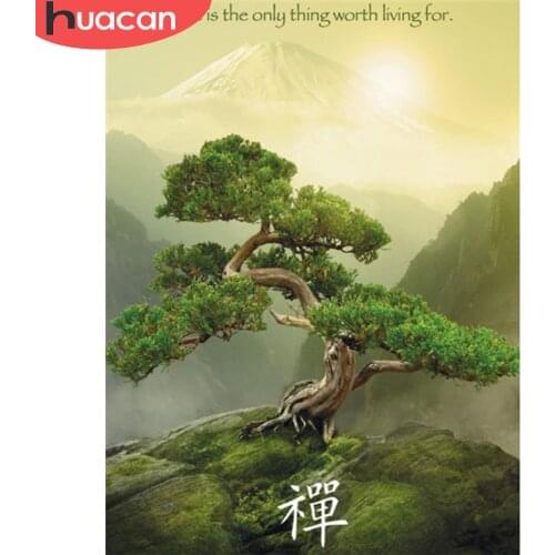 HUACAN 5D DIY Diamond Painting Full Round Square Landscape Tree Rhinestones Diamond Embroidery Sale Mountain Mosaic Craft Kit