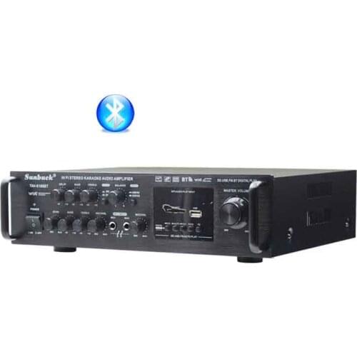 Card SD USB FM Home Audio Car Amplifier 20Hz-40KHz 200W*2 12v 220v luxury TAV-6188BT High Power Built-in Bluetooth Amplifier