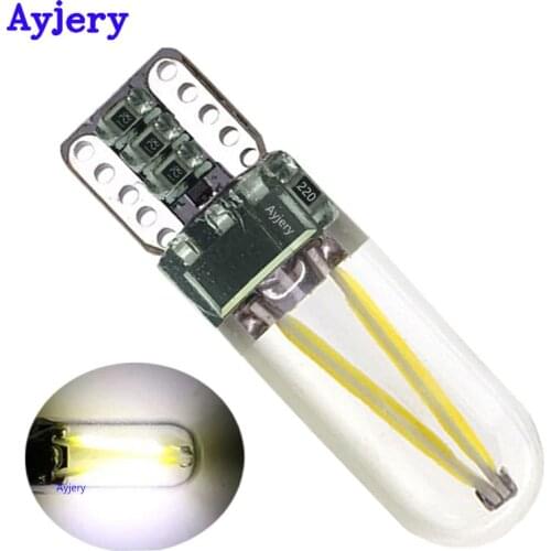 AYJERY 10PCS/Lot 12V DC T10 194 168 W5W Led COB 30 SMD Glass Shell Interior Bulbs Clearance Lights White Car Styling