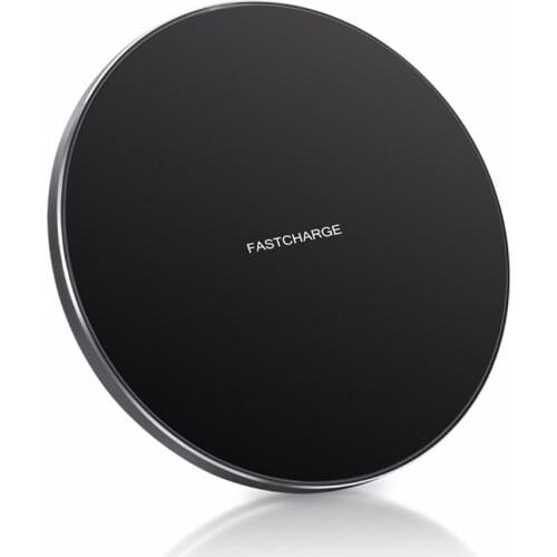 10W Wireless Charger for iPhone Samsung QI Desk Wireless Charging Pad Alloy Induction Charger for Airpods