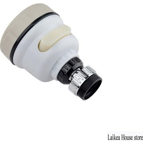 Booster Faucet Bubbler White Plastic Universal Head Splash Water Booster Faucet Spout 3 Options Water Saving Sprayers Household