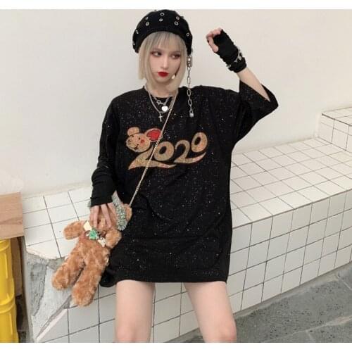 Cool Girls Summer T-Shirts Plus Size 2019 White Vintage Totems Print Short Sleeve Loose Women T-Shirt Casual Lady Slim Tops Tees