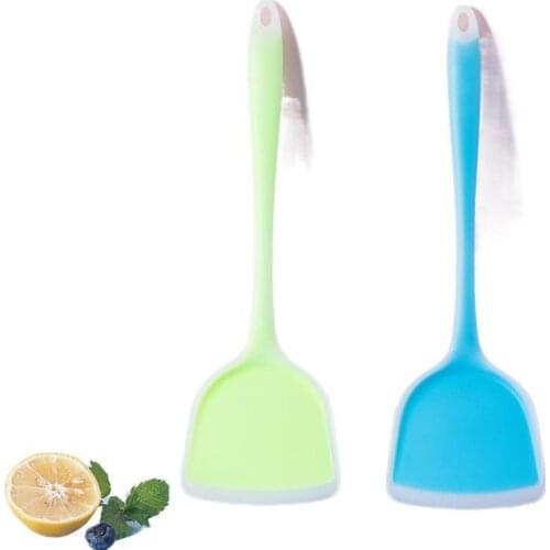 Kitchen Silicone Cooking Utensils Spatula Beef Meat Egg Kitchen Scraper Wide Pizza Cooking Tools Shovel Non-stick Kitchen Tool