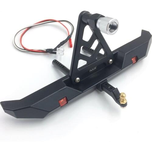 KYX Racing Alloy Rear Bumper w/Spare Tire Rack for 1/10 RC Crawler Car Traxxas TRX-4 TRX4