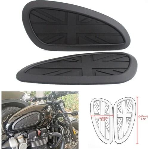 UK Flag Retro Gas Tank Traction Pad Side Fuel Knee Grip Protector Sticker