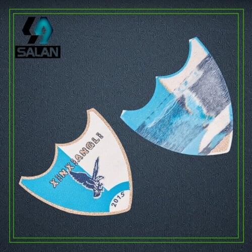 Custom Adhesive clothing labels with laser cut edge customized damask fabric sewing woven tags clothes iron on embroidered label