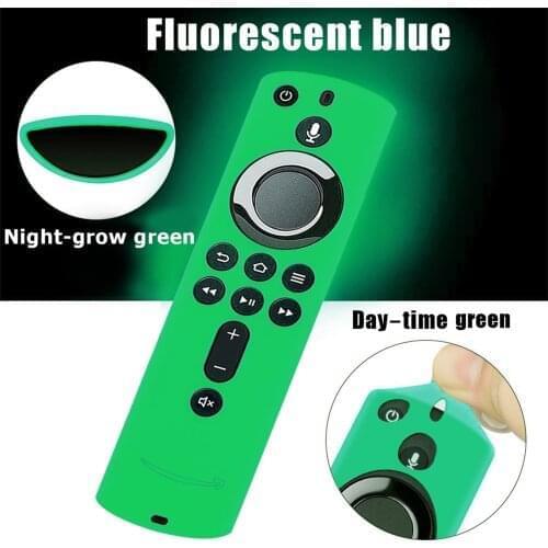 Silicone Remote Case Cover For Fire TV Stick 4K / Fire TV (3rd Generation) / Fire Cover TV Cube Cover Remote Protective Shell