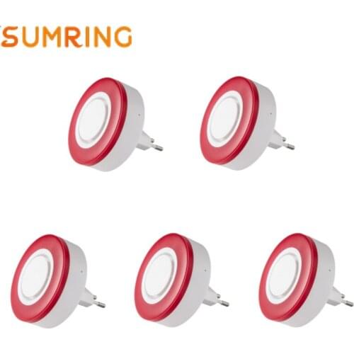 Siren Zigbee 3.0 Intelligent wireless indoor siren protects Home Security slimline mini combo siren/strobe Smart Alarms