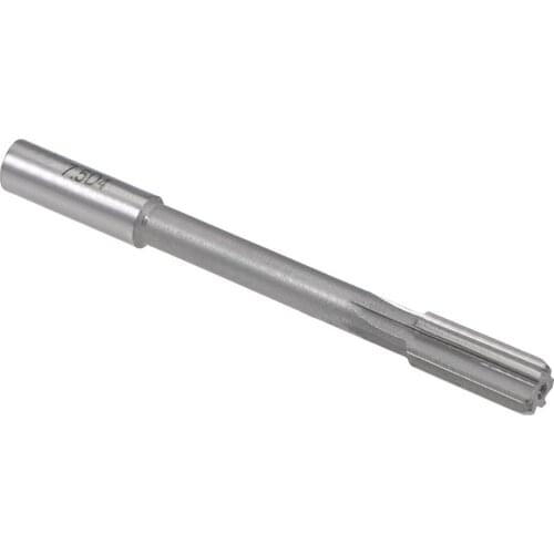 Uxcell 7.5mm Chucking Reamer HSS H8 6 Straight Flutes Machine Milling Cutter Tool