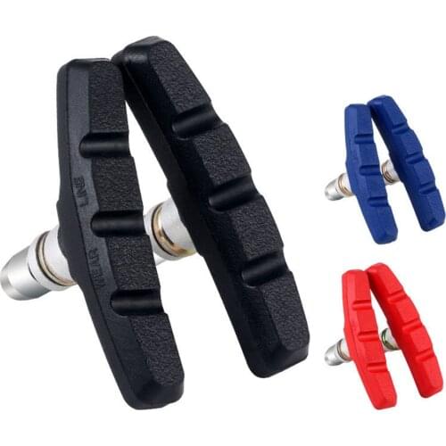 Bicycle V-Brake Shoes Pads MTB Mountain Bike Brake Block Durable Rubber Outdoor Anti-resistance Repairing Elements