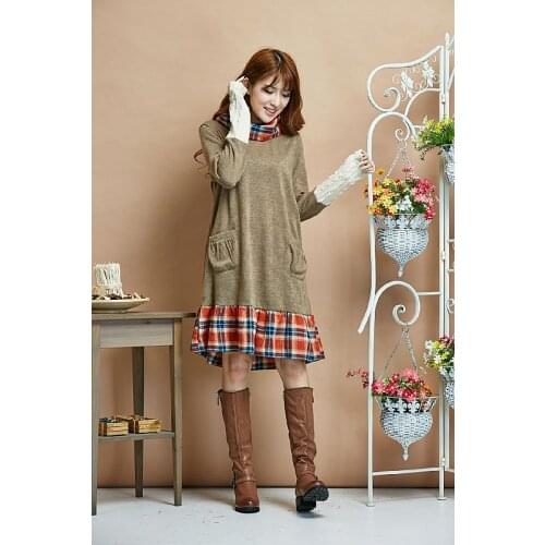 Tunic robe vintage cute renda vetement femme moda mujer saidas de praia feminina autumn boho vestido de festa vintage fall dress