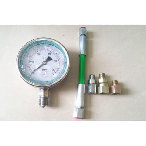 0-250Mpa Common Rail High Pressure tester for diesel oil circuit common rail plunger, common rail tube pipe pressure test gauge