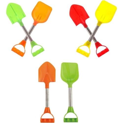 2Pcs/Set Baby Snow Beach Sand Shovels Toy Summer Kids Beach Toys With Handle For Digging Sand Beach Snow Fun Gift Gardening Tool