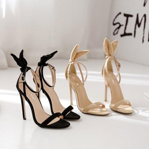 2020 Woman Summer Sexy stiletto heels rabbits ears girls fairy instagram style Pumps Ladies Gladiator High Heels Pump Shoe 11CM
