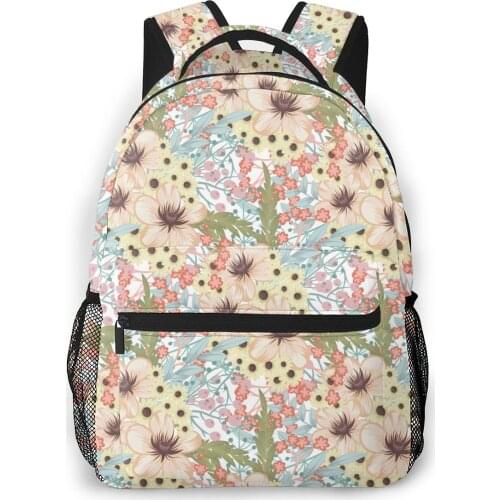 2021 Travel Backpacks Floral Berries Girl Backpack For Women Large Capacity School Bag For Teenage
