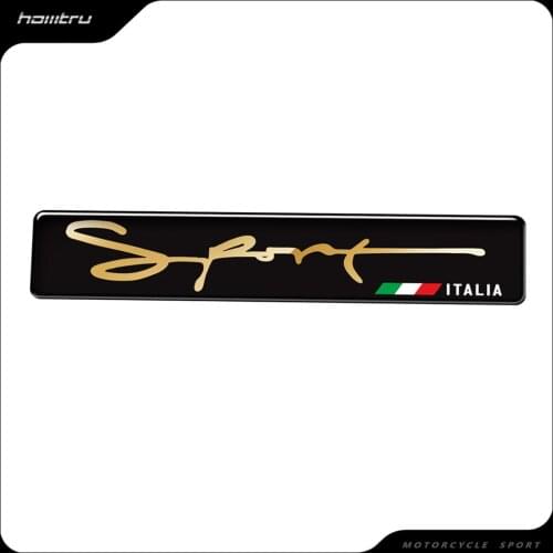 3D Black Motorcycle Tank Decals Italy Sport Italia Stickers Case for Aprilia Ducati Kawasaki Honda Yamaha Vespa