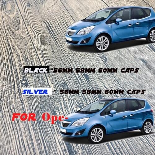 4pc 56mm 58mm 60mm car Wheel Center Hub Cap Badge logo sticker emblem Car accessories covers logo label decal for opel styling