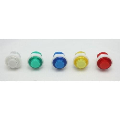 12Pcs 5V 28mm lighted button Illuminated Push Button with 2.8mm connector for USB to Jamma board