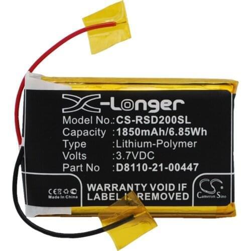 Cameron Sino 1850mAh Battery D8110-21-00447 for Roberts Sports Dab2