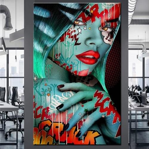 5D DIY full Square round drill Diamond painting Cross stitch Graffiti Woman Diamond embroidery portrait abstract Mosaic EE1821