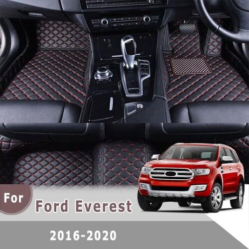 RHD Carpets Car Floor Mats For Ford Everest 2016 2017 2018 2019 2020 Auto Interiors Rugs Styling Accessories Protecter Covers