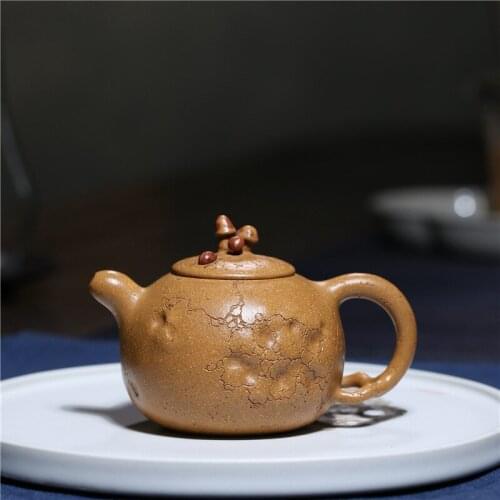 230ml Chinese Yixing Zisha Purple Clay DuanNi Handmade Gongchun Teapot